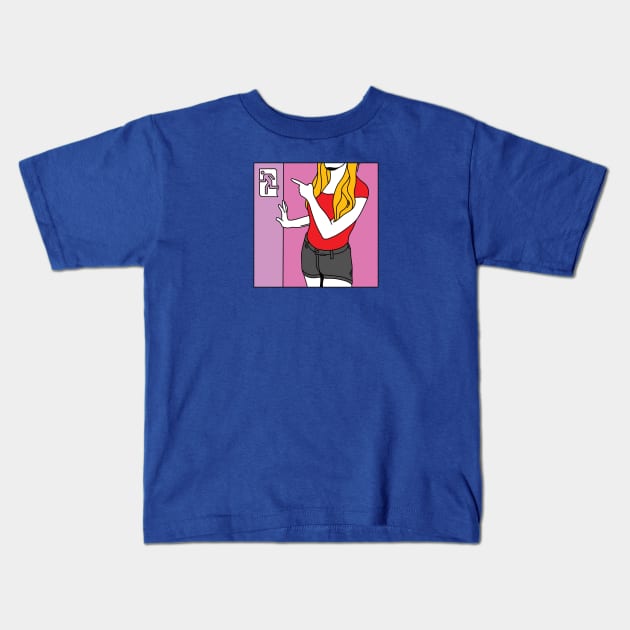 Exit is that way Kids T-Shirt by magyarmelcsi